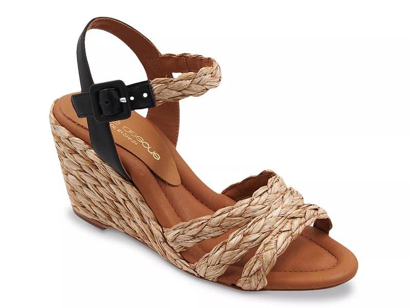 Andre assous sale espadrilles wedges