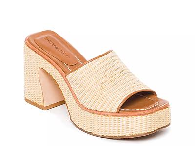 Bernardo Kenny Raffia Platform Sandal Free Shipping DSW