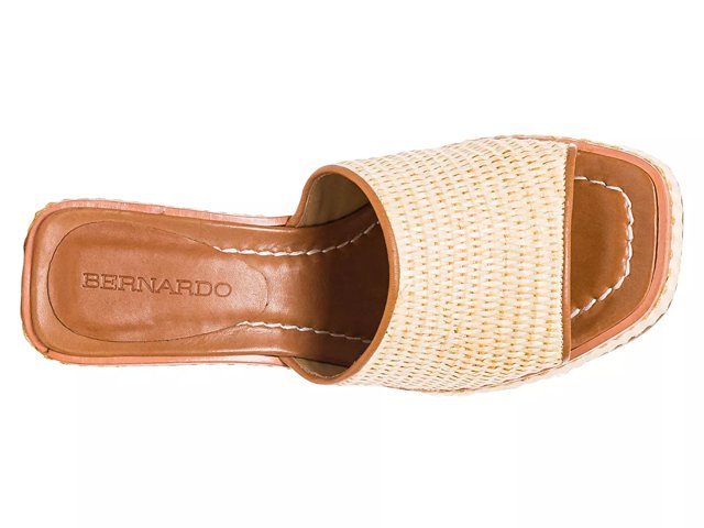 Bernardo Kenny Raffia Platform Sandal