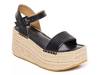 Mallorca Espadrille Wedge Sandal Black view