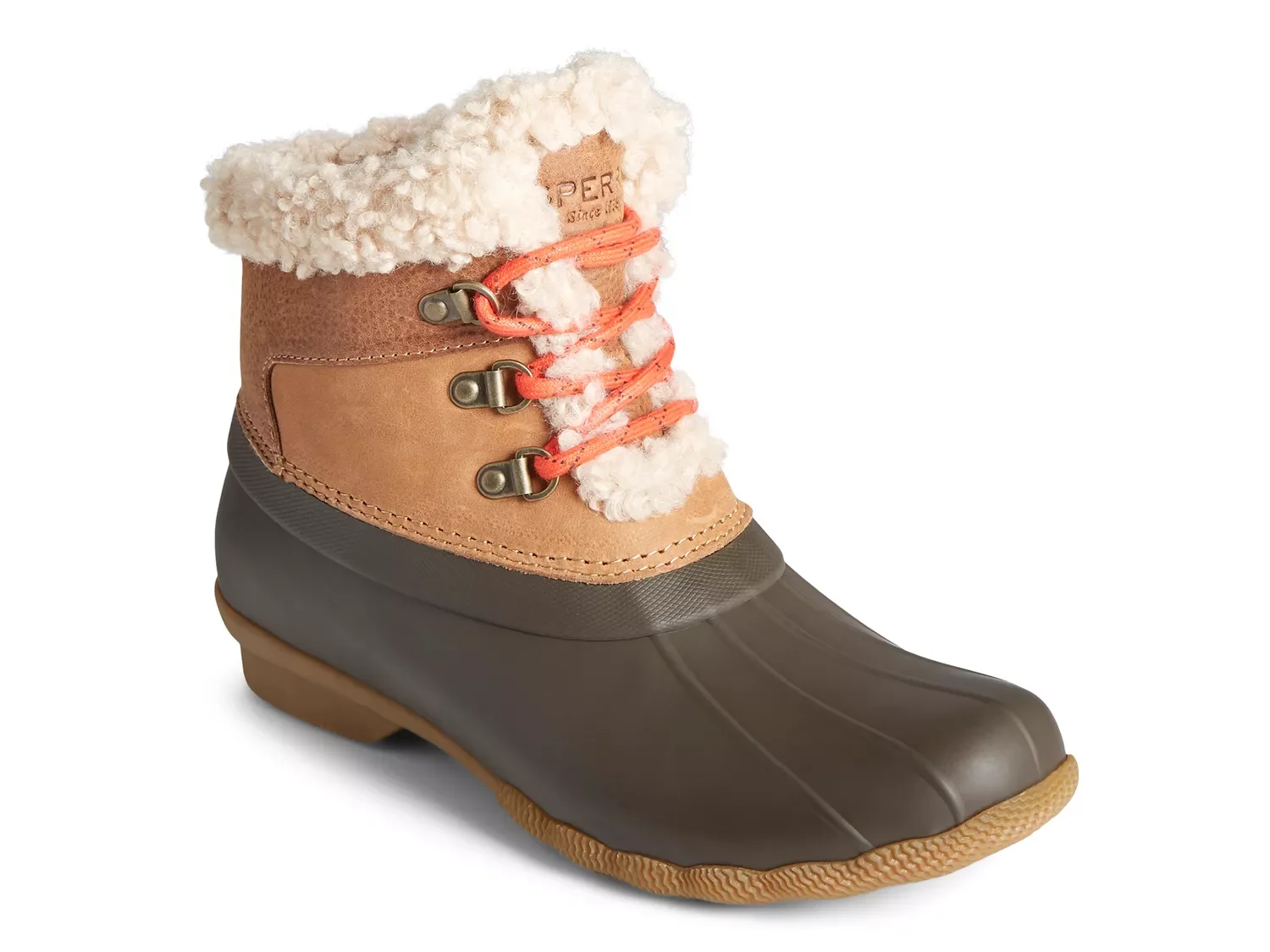 Sperry shearwater faux shearling waterproof duck shop boot