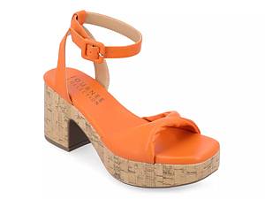 Shop Women s Orange Platform Sandals DSW