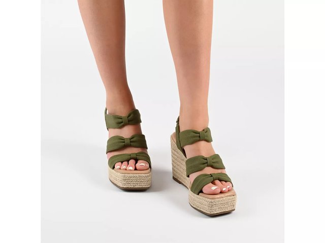 Olive green espadrille wedges online