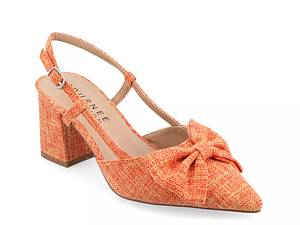 Burnt orange clearance pumps