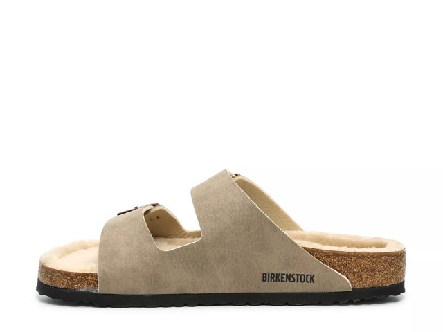 Birkenstock Arizona Shearling Slide Sandal - Men's - Free Shipping | DSW