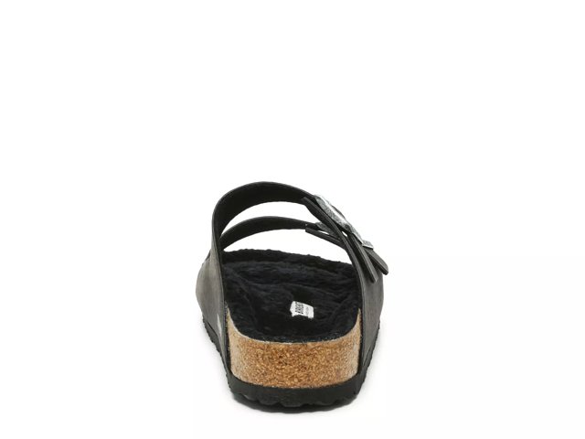 BIRKENSTOCK ARIZONA SHEARLING SANDALS COLOR BLACK