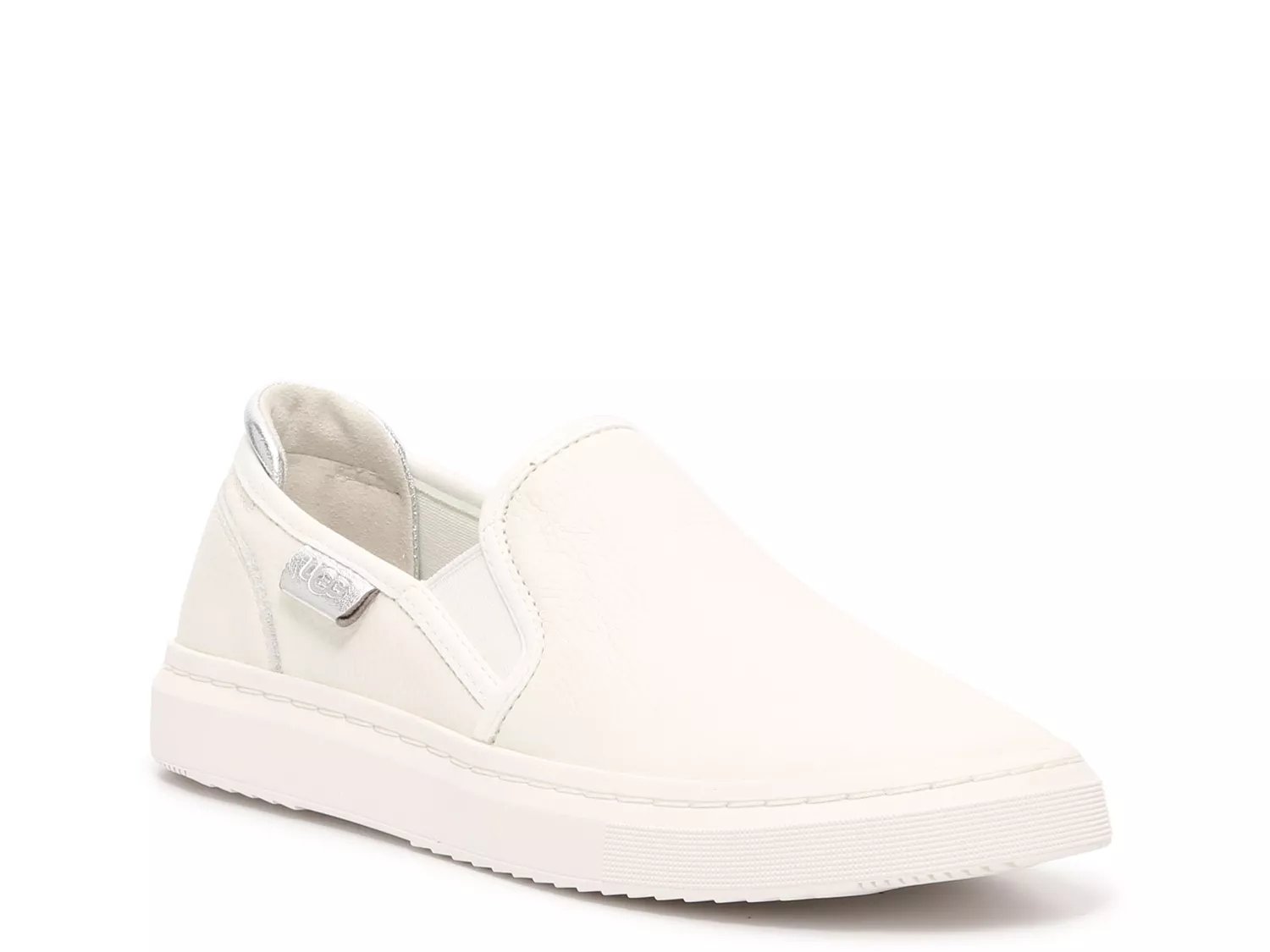 Ugg white slip discount ons