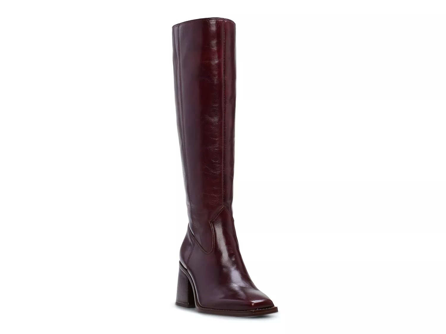 Burgundy wide clearance calf riding boots