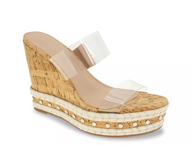 Bcbg gold sandals cheap