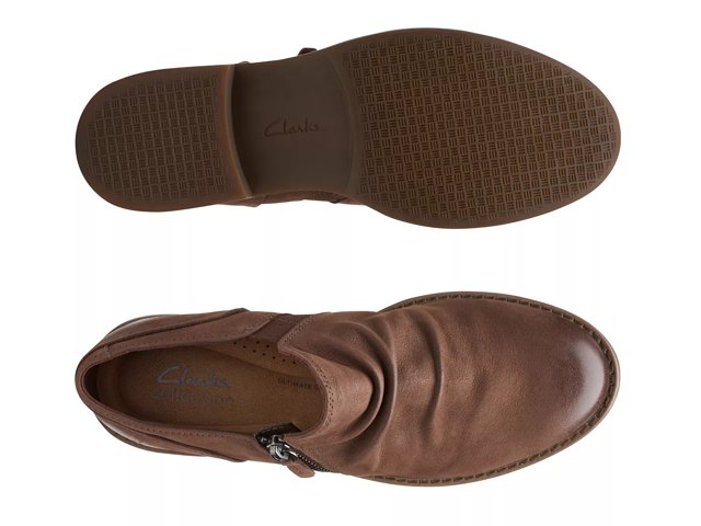 Clarks heeled booties hot sale