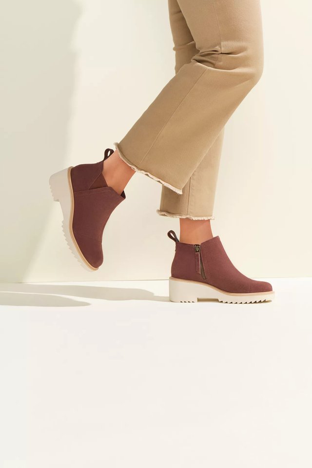 Toms black bootie wedges new arrivals