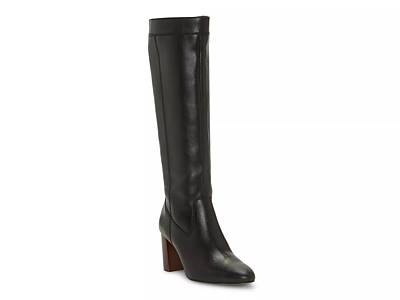 Vince camuto tall leather stretch clearance boots