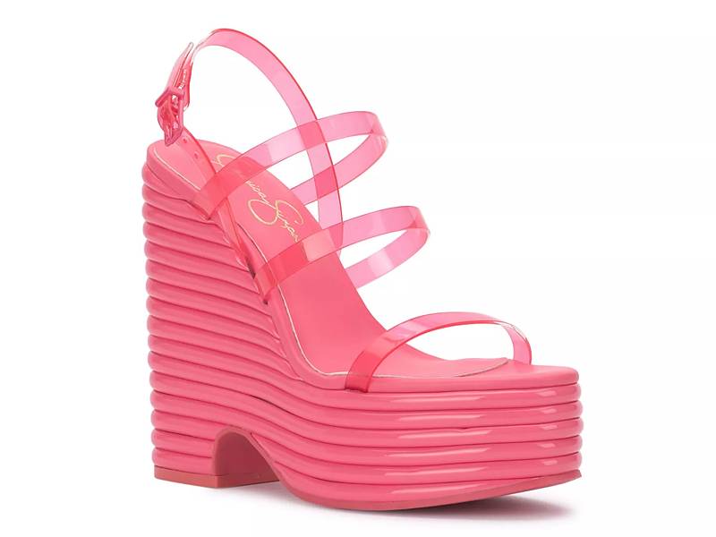 Pink wedges shop dsw