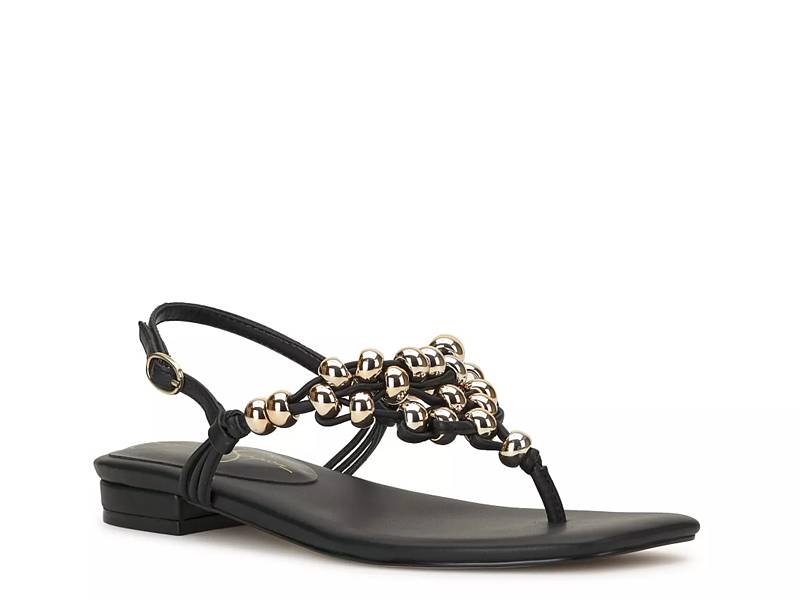 Jessica simpson black sandals hot sale