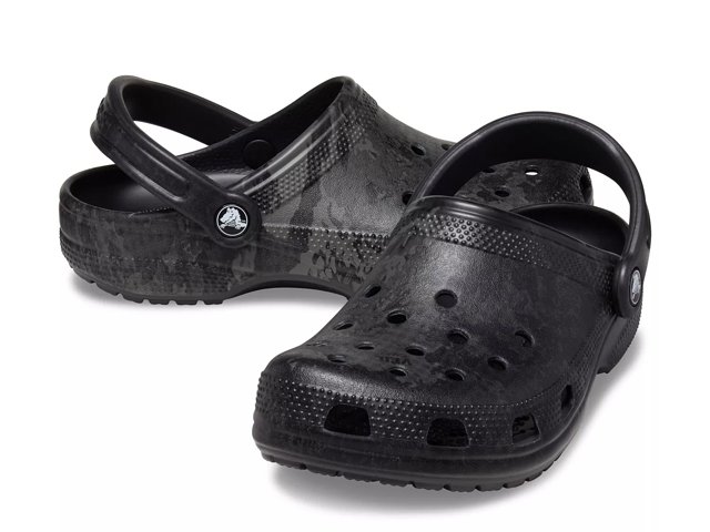 Black Unisex Classic Clog, Crocs