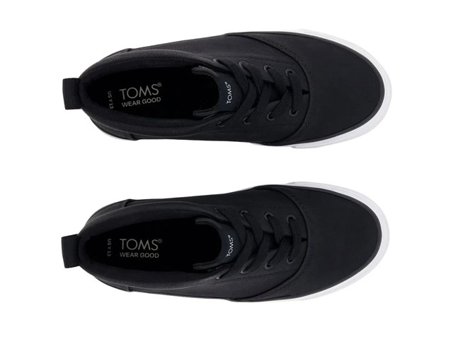 Black toms tennis shoes discount