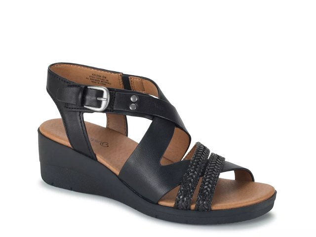 Dsw black wedge sandals deals