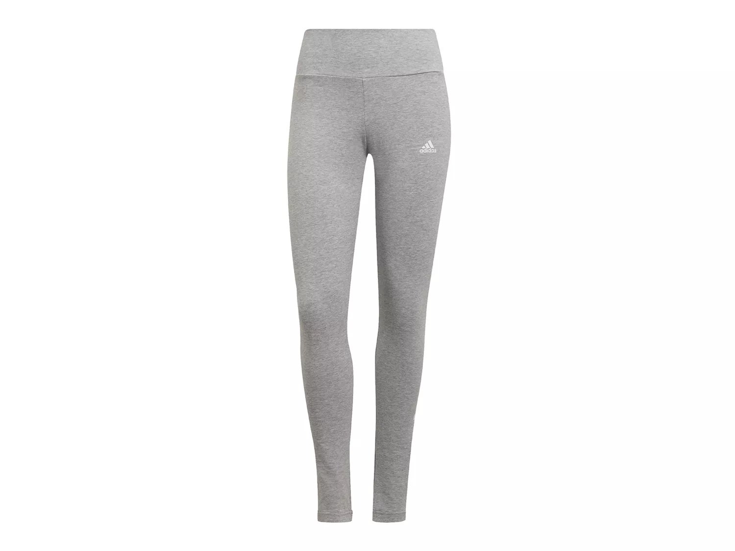 Adidas Essentials Women's Long High Waisted Leggings Dark Grey Heather/  Vivid Red (HD1770) - Carpe Diem