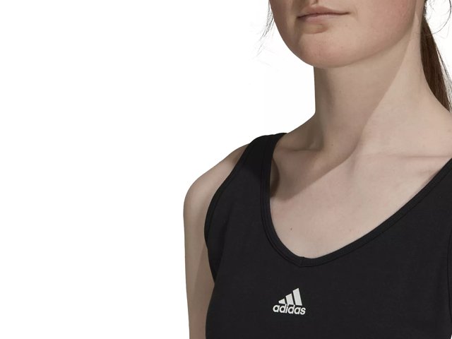 Adidas sleeveless crop top sale