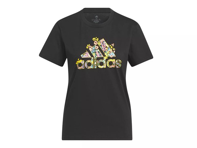 Adidas t shirt floral store