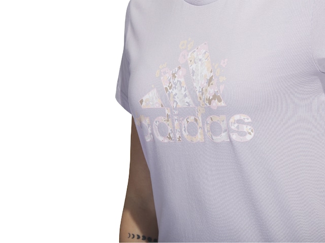 adidas Floral Badge of Sport Women's Graphic T-Shirt Free Shipping | DSW