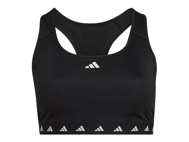 adidas Yoga Studio Light-Support Bra (Plus Size) - Black