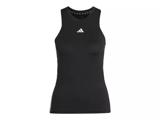 Adidas essentials 3 stripe tank hotsell top ladies