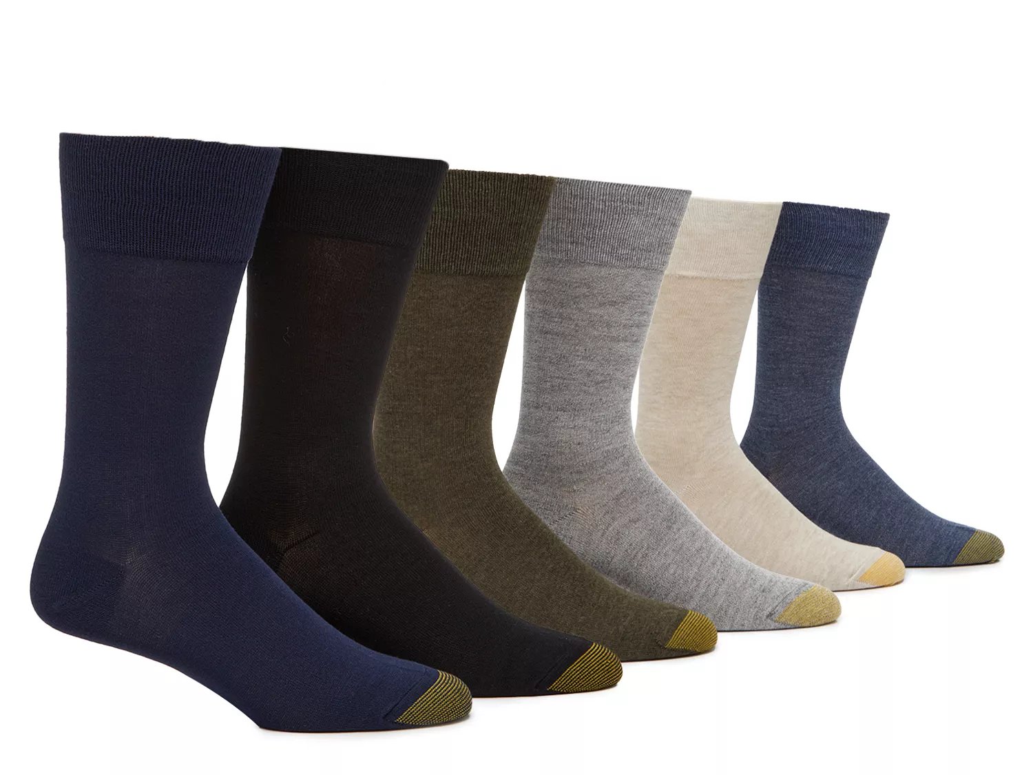 Gold Toe Cambridge Men's Crew Socks 6 Pack Free Shipping DSW