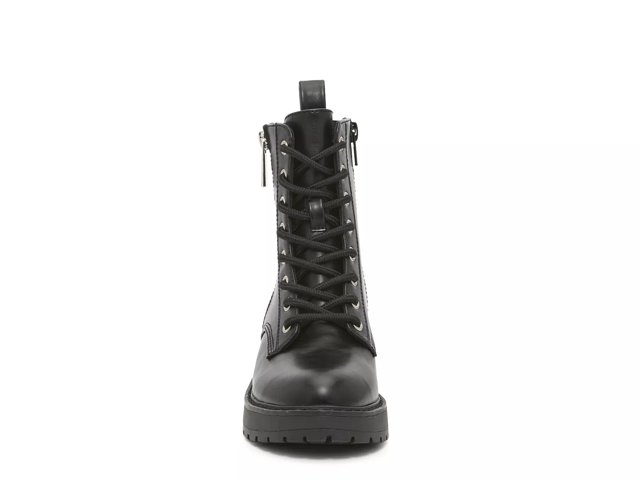 White combat boots steve madden top