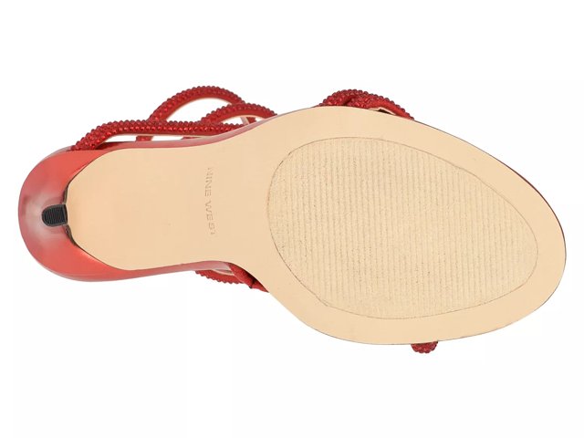 Nine west red sandals sales