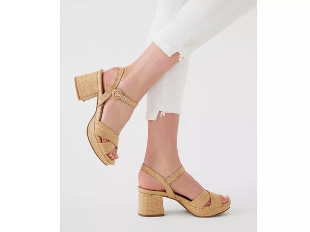 Anne klein lalima platform sandal beige shop