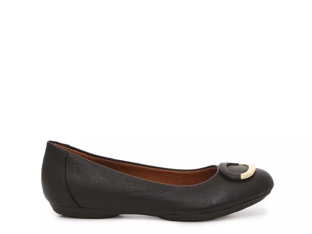 Eurosoft top black flats
