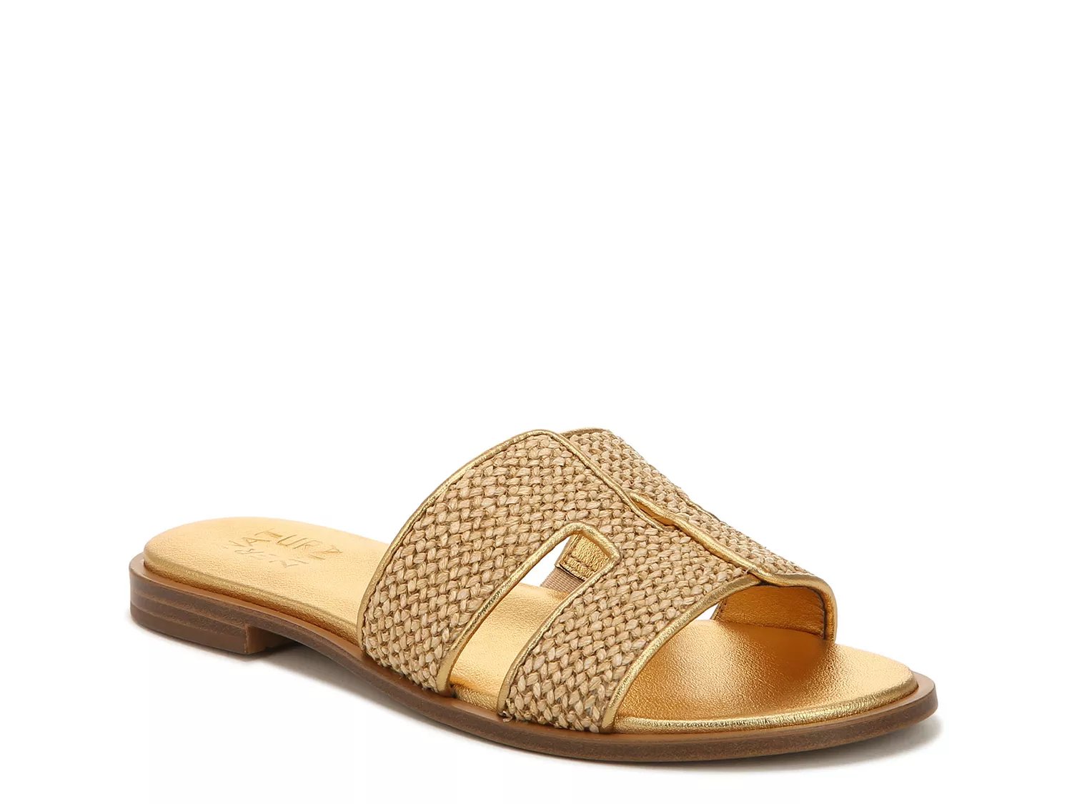 Dsw gold 2025 sandals flat