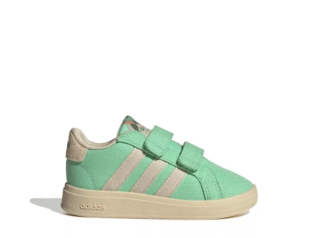 adidas Grand Court Grogu Cloudfoam Slip On Sneaker Kids Free