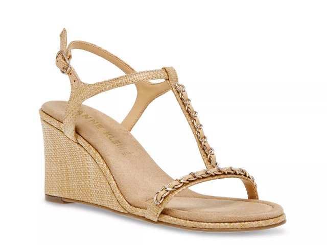 Dsw gold sale wedge sandals