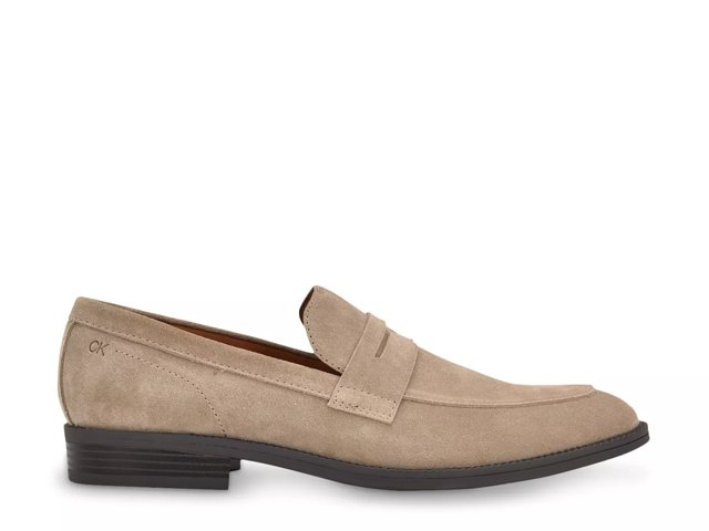 Calvin klein suede loafers shop