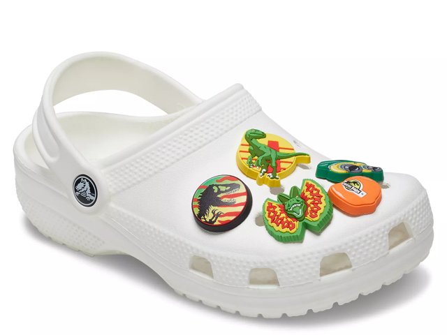 Crocs Jurassic Park Jibbitz Set 5 Pack Free Shipping DSW