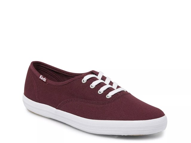 Maroon keds shoes top