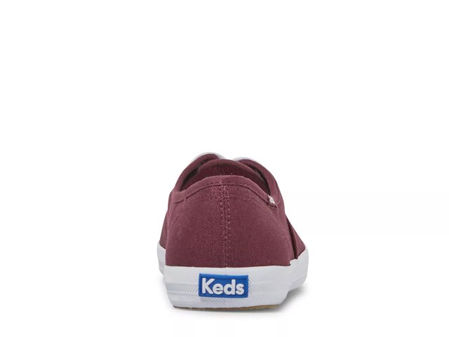 Burgundy store champion sneakers