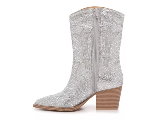 Silver glitter cowboy boots store