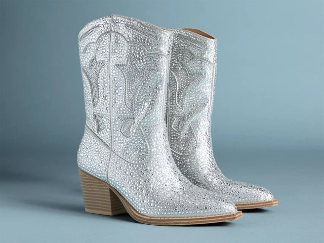 Silver booties dsw hot sale
