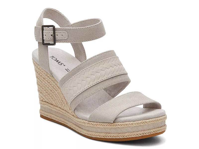 Vince Camuto Women's Tatchen Wedge Sandals, Grey, Size 9.5