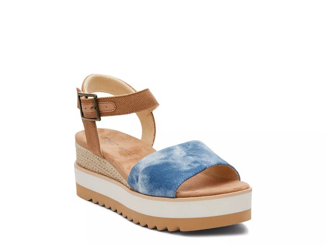 TOMS Diana Wedge Sandal Free Shipping DSW