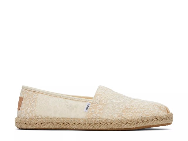 TOMS alpargata floral espadrille flat shoes in black