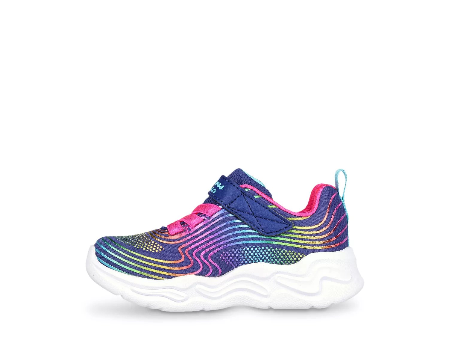 Wavy Beams Slip-On Light-Up Sneaker