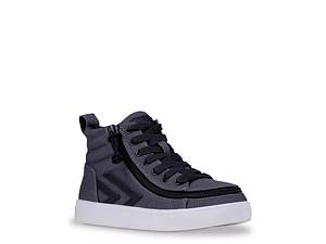 Grey high top slip best sale on sneakers