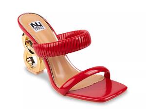 Red strappy heels on sale dsw