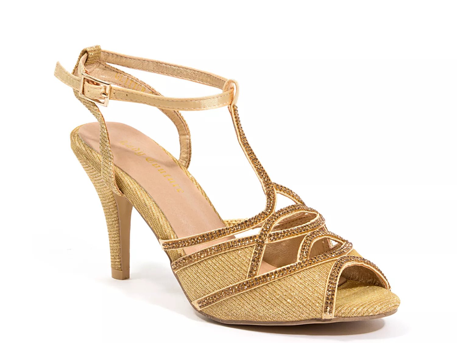 Dsw gold 2024 heel sandals