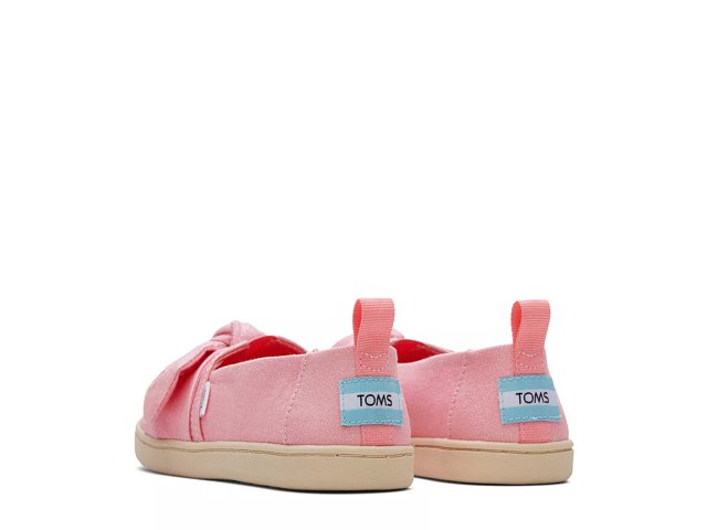 Pink toms with bow discount