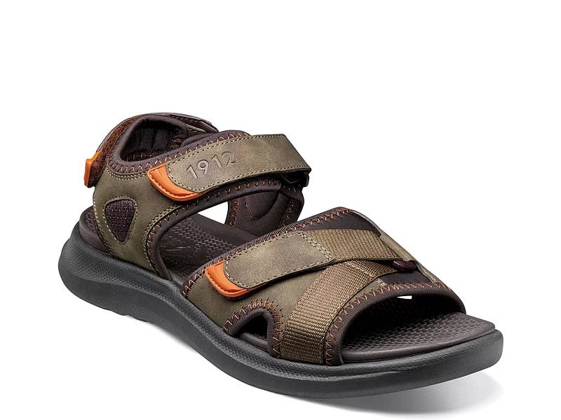 Clarks Men's Hapsford Cove Fisherman Sandal, Black Tumbled Leather, 7.5 :  : Moda